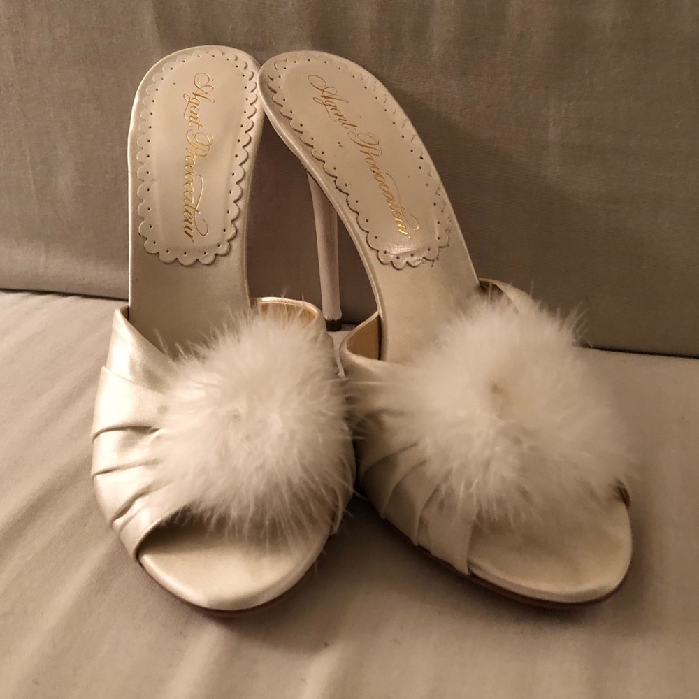Agent Provocateur Elice Mule Ivory shoes
